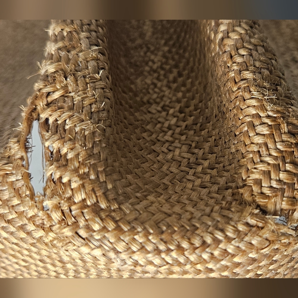 Vintage Bailey U-Rollit Cowboy Western Woven Raffia Straw Hat - Picture 12 of 12